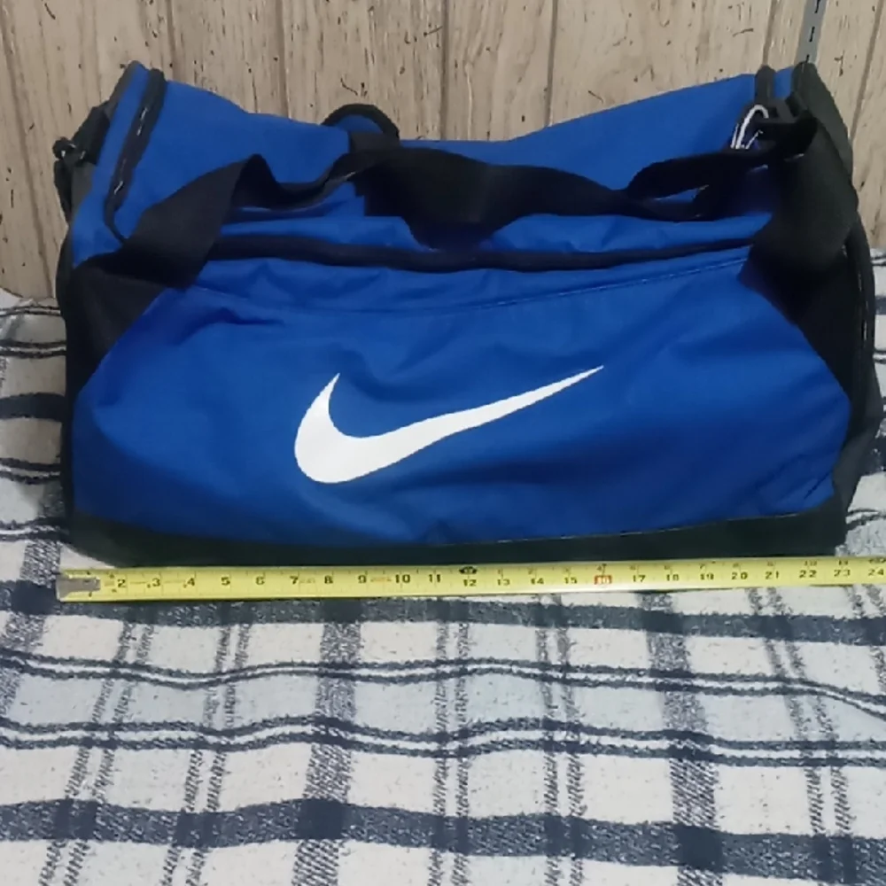Nike Blue and Black Duffel Bag